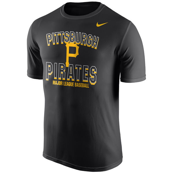 MLB Men Pittsburgh Pirates Nike Cooperstown Collection Legend Team Issue Performance TShirt  Black